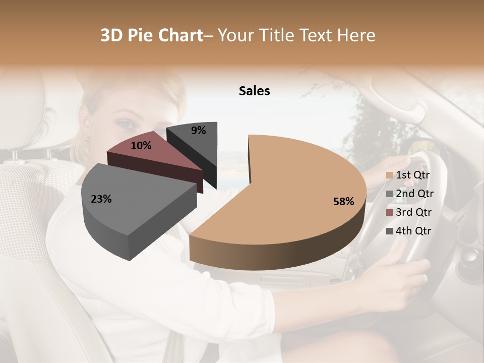 Salon Woman Wheel PowerPoint Template