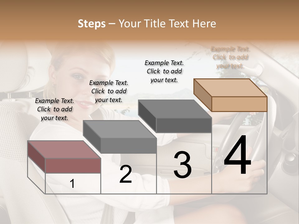 Salon Woman Wheel PowerPoint Template
