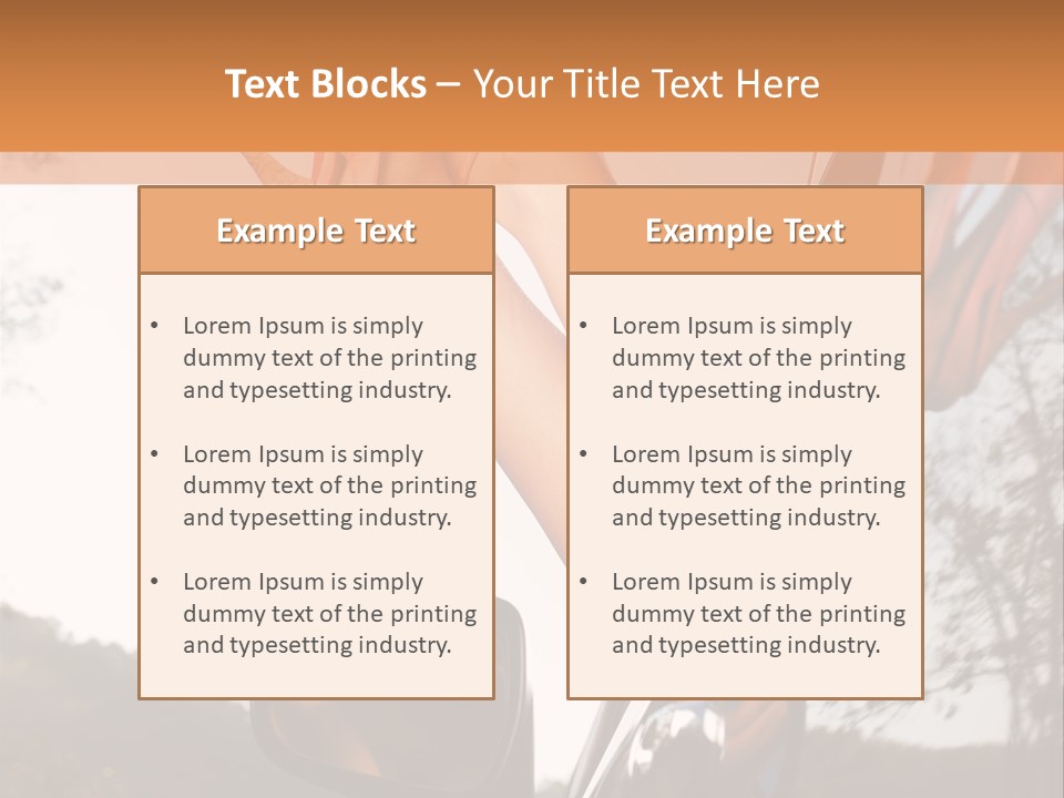 Driver Journey Belt PowerPoint Template