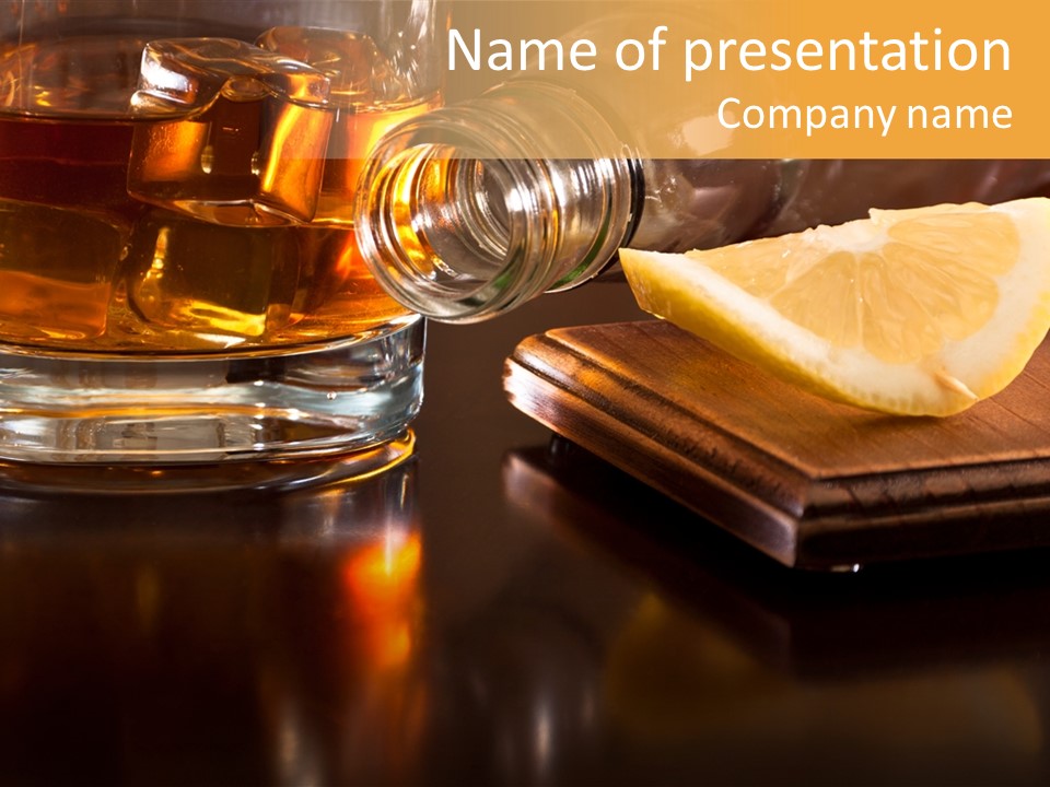 Addiction Alcoholic White PowerPoint Template