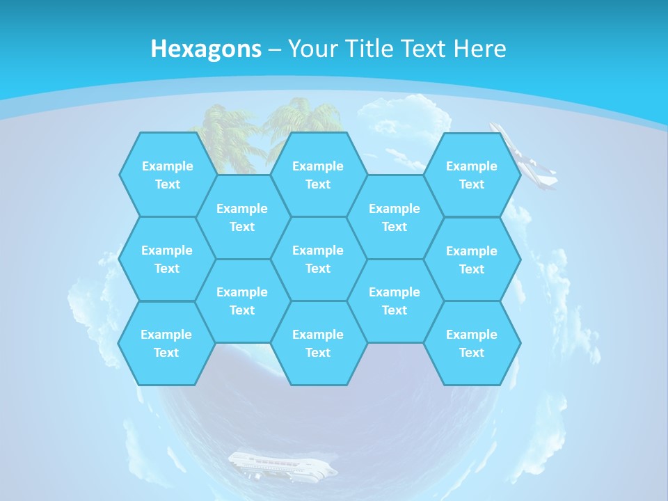 Turquoise Cruise Waves PowerPoint Template