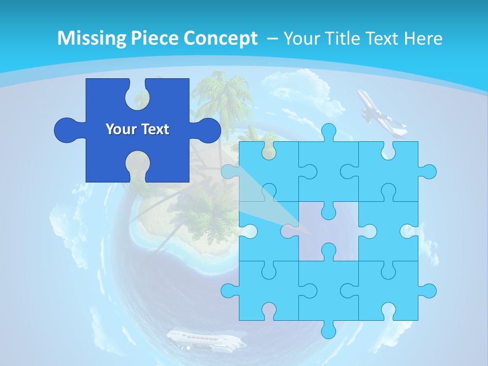 Turquoise Cruise Waves PowerPoint Template