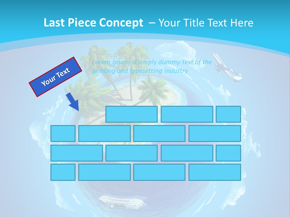 Turquoise Cruise Waves PowerPoint Template