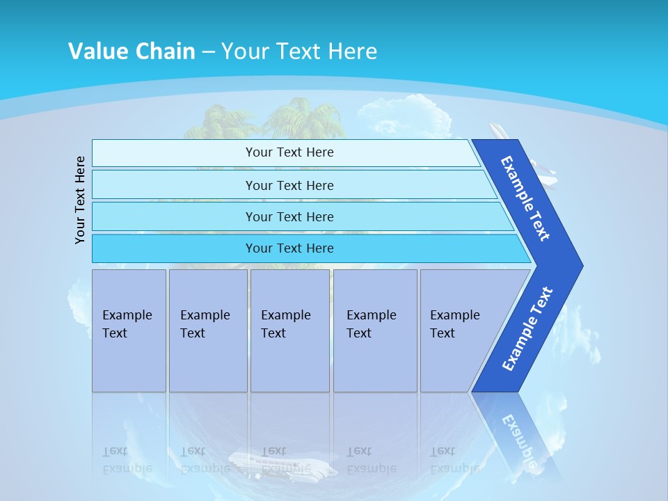 Turquoise Cruise Waves PowerPoint Template