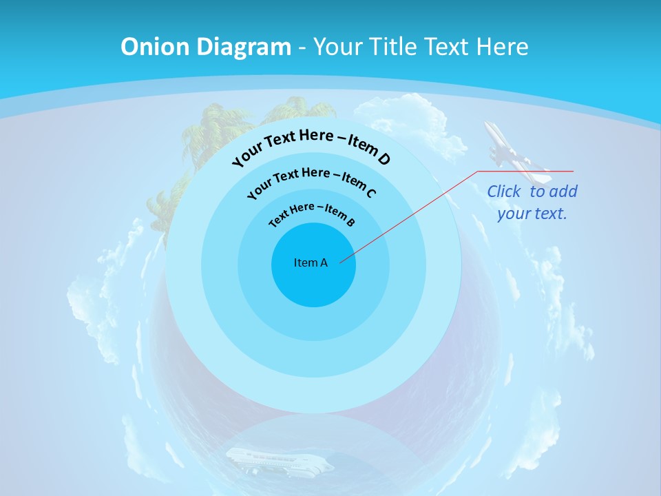 Turquoise Cruise Waves PowerPoint Template