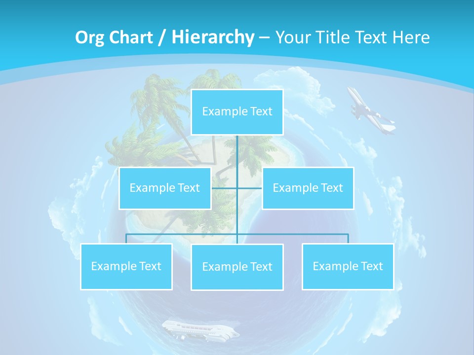 Turquoise Cruise Waves PowerPoint Template