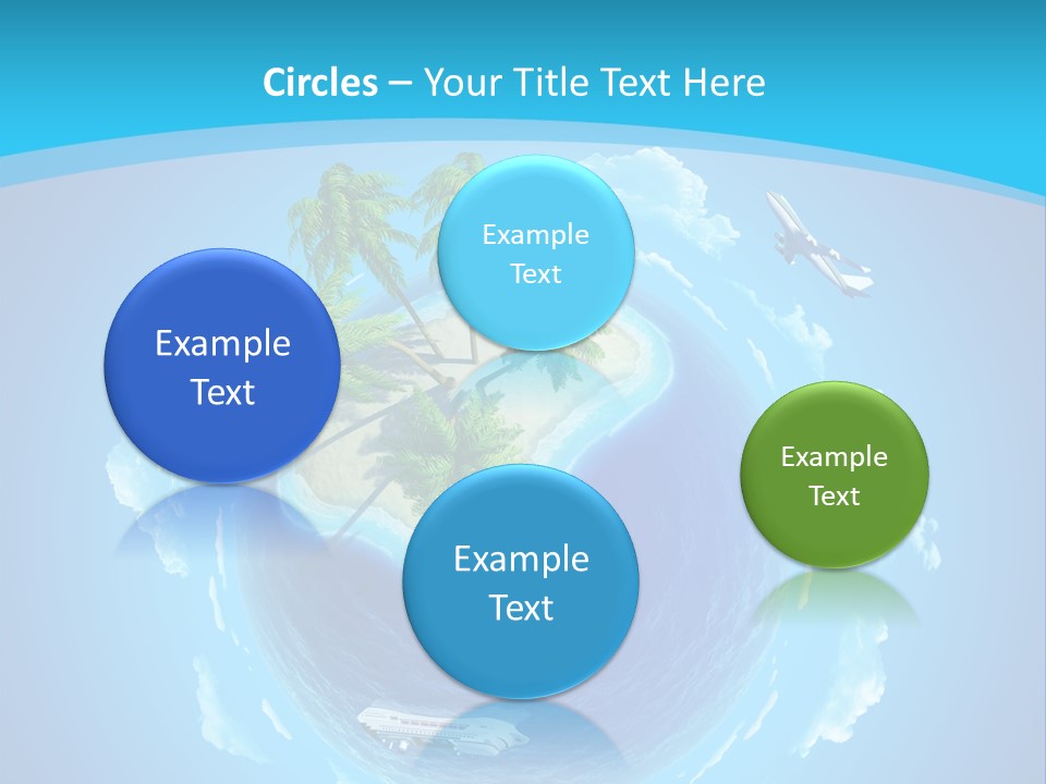 Turquoise Cruise Waves PowerPoint Template