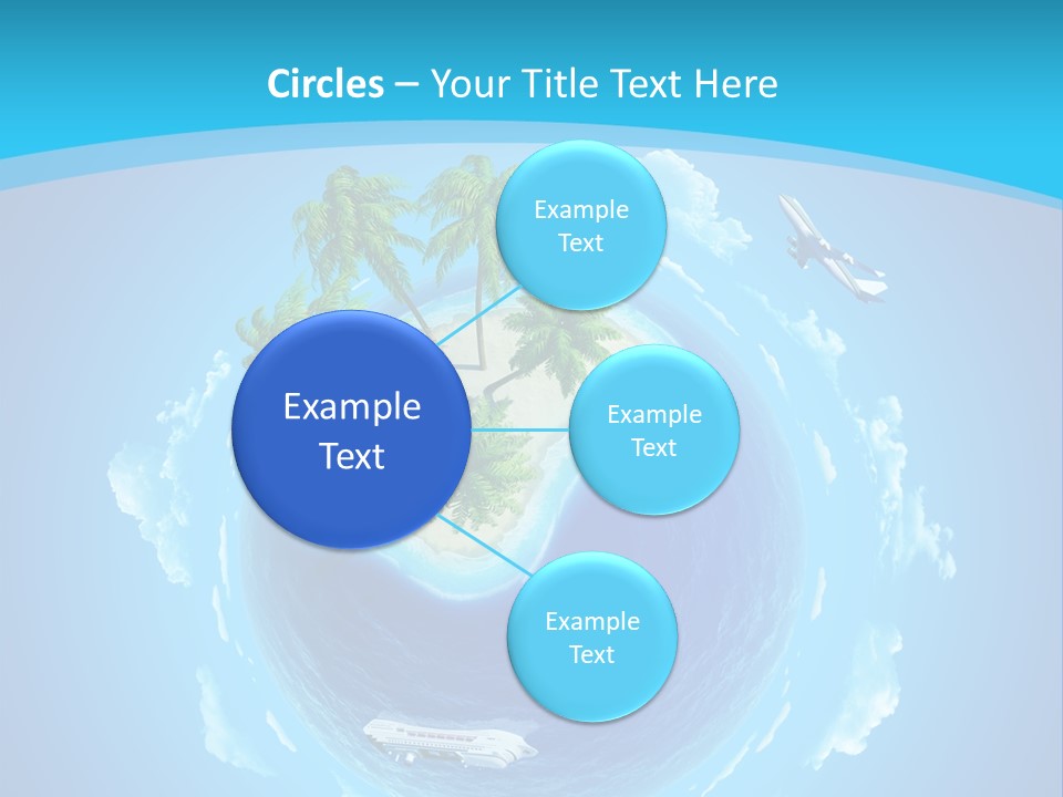 Turquoise Cruise Waves PowerPoint Template