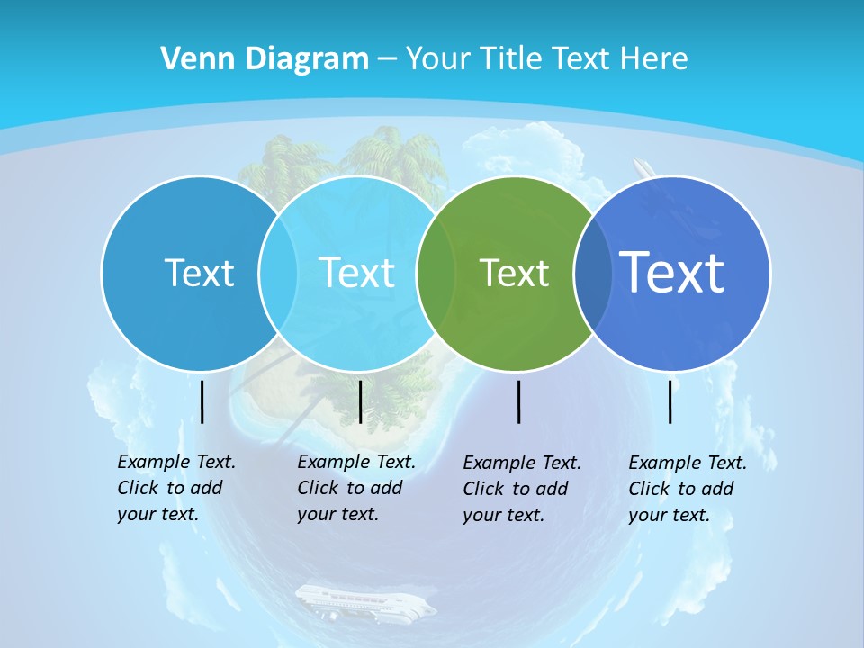 Turquoise Cruise Waves PowerPoint Template