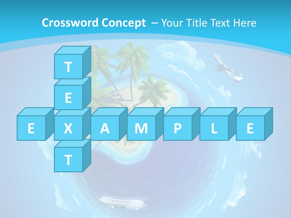 Turquoise Cruise Waves PowerPoint Template