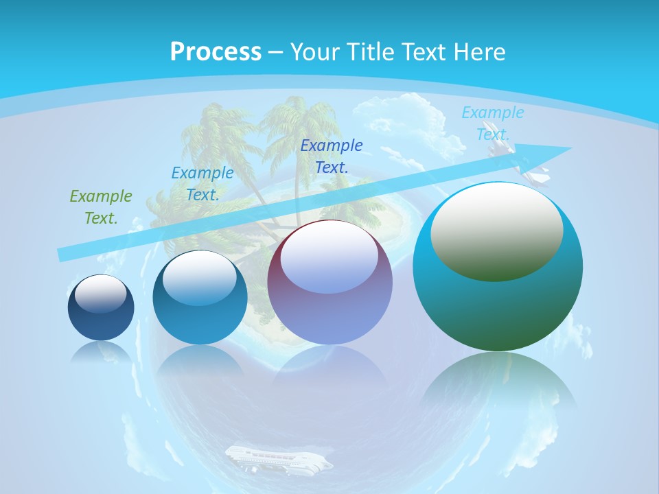 Turquoise Cruise Waves PowerPoint Template