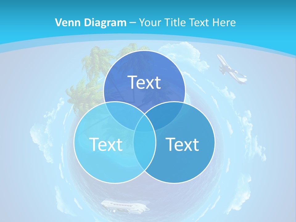 Turquoise Cruise Waves PowerPoint Template