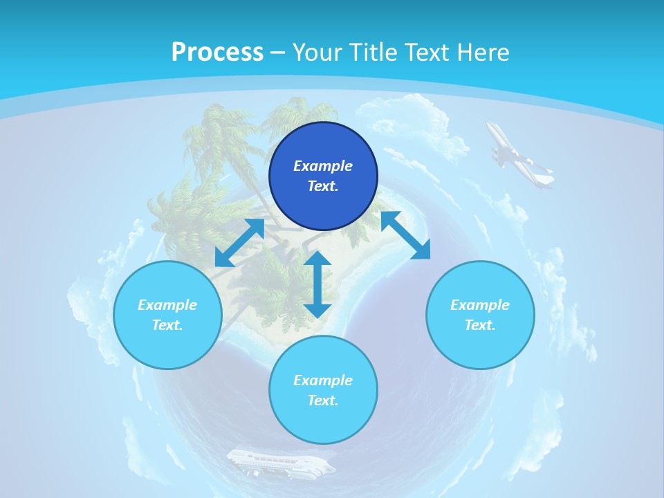 Turquoise Cruise Waves PowerPoint Template