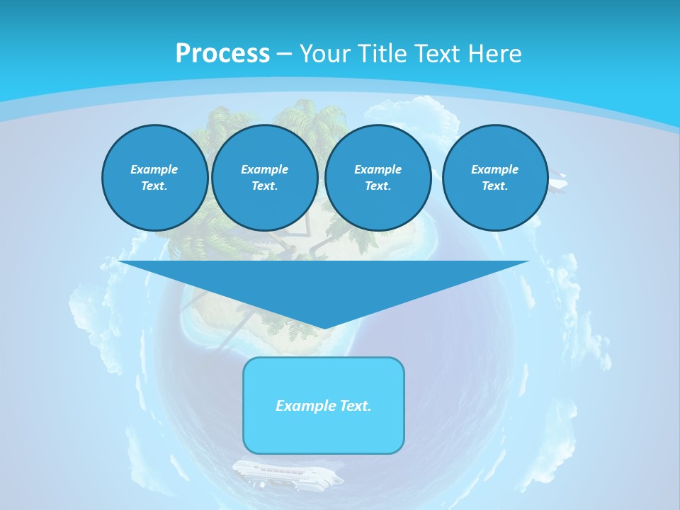 Turquoise Cruise Waves PowerPoint Template