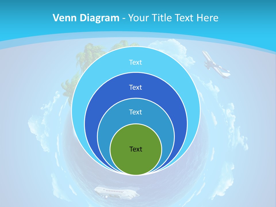 Turquoise Cruise Waves PowerPoint Template