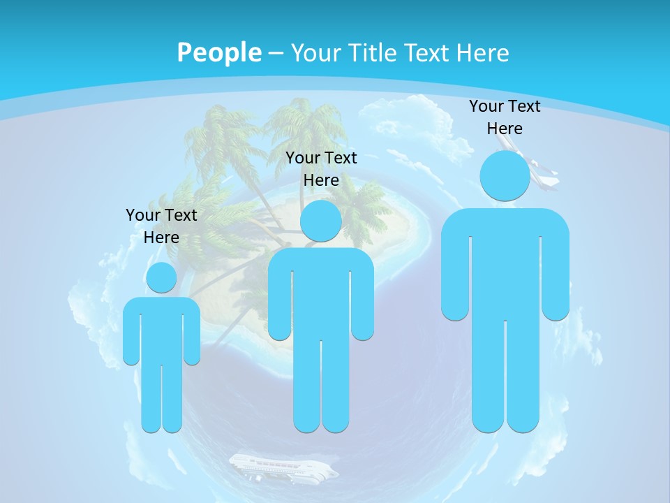 Turquoise Cruise Waves PowerPoint Template