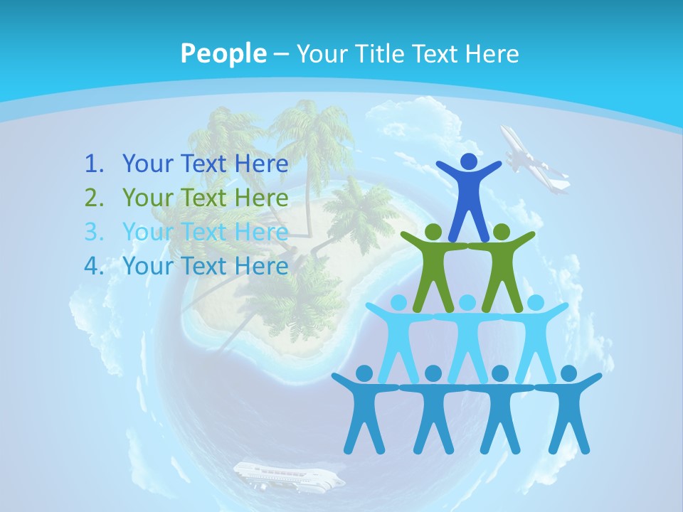 Turquoise Cruise Waves PowerPoint Template