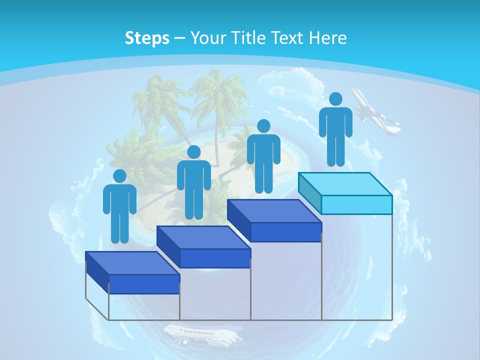 Turquoise Cruise Waves PowerPoint Template