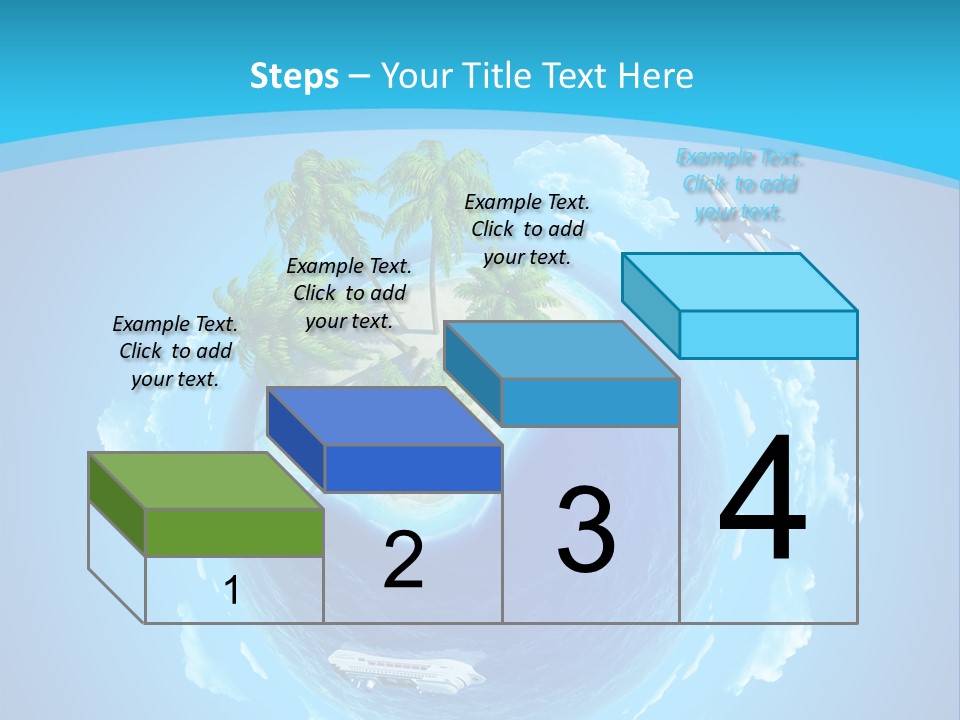 Turquoise Cruise Waves PowerPoint Template