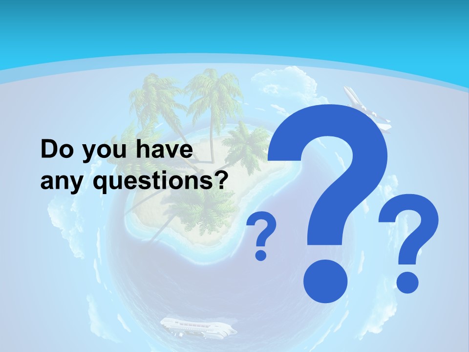 Turquoise Cruise Waves PowerPoint Template