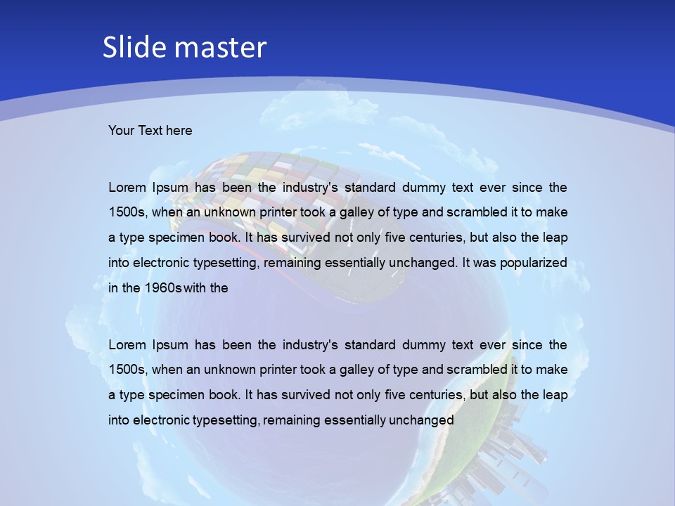 Expedition Sky Carrier PowerPoint Template