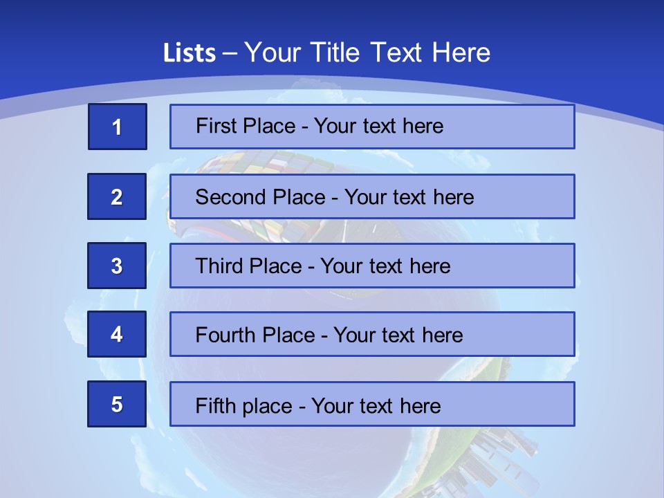 Expedition Sky Carrier PowerPoint Template