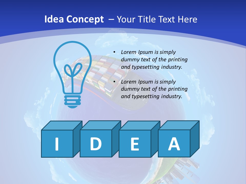 Expedition Sky Carrier PowerPoint Template