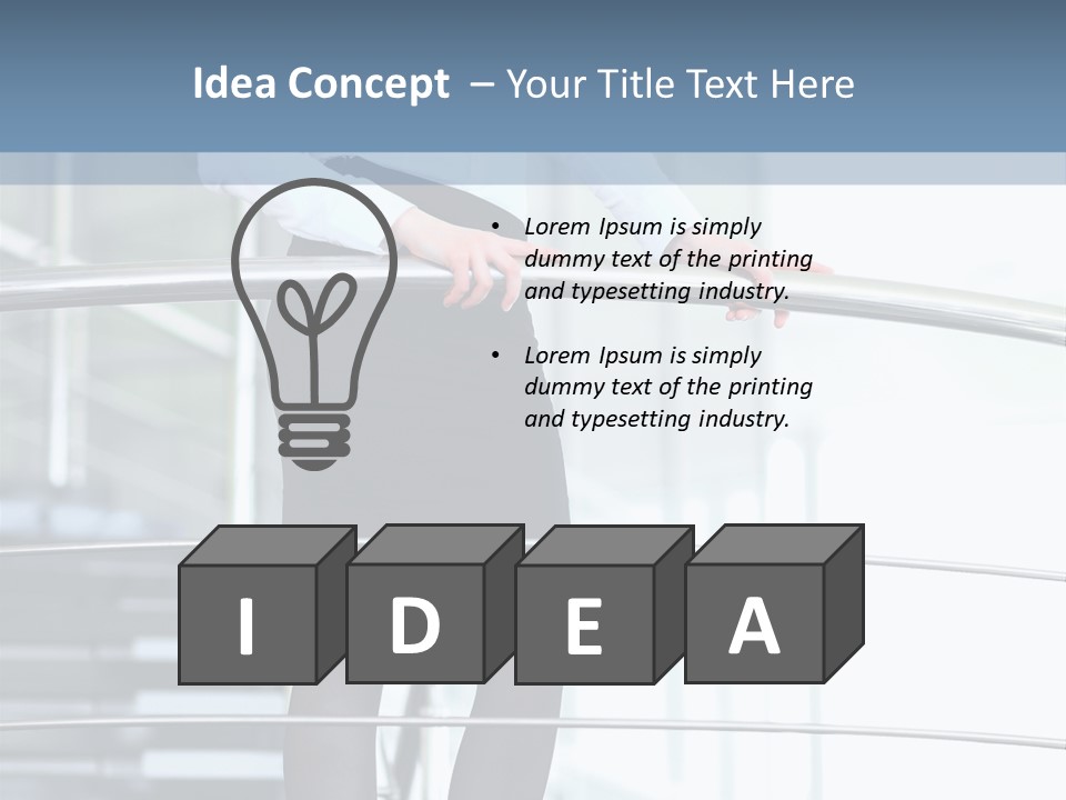 Brunette Professional White PowerPoint Template