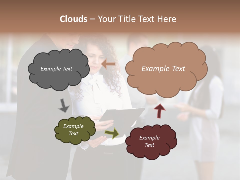 Businesswomen Agreement Partners PowerPoint Template