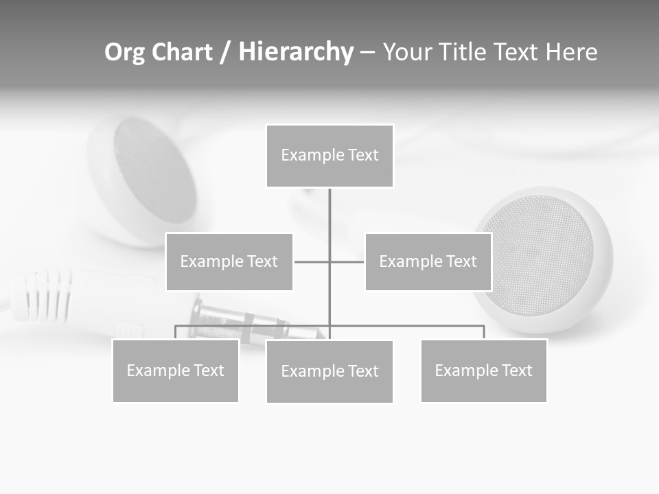 Closeup Pod Cast White PowerPoint Template
