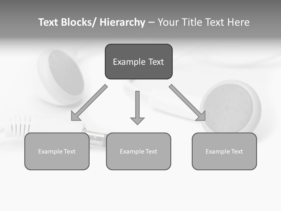 Closeup Pod Cast White PowerPoint Template