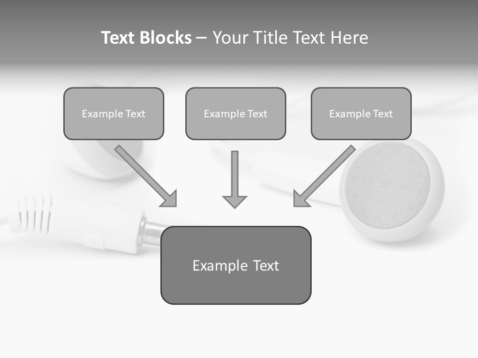 Closeup Pod Cast White PowerPoint Template