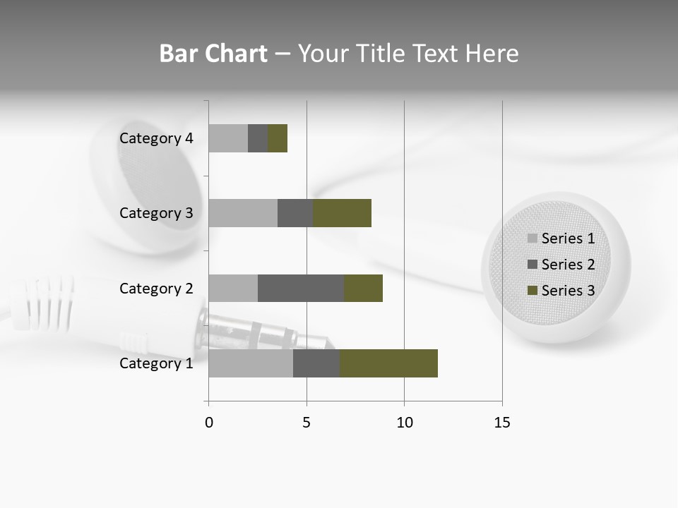 Closeup Pod Cast White PowerPoint Template