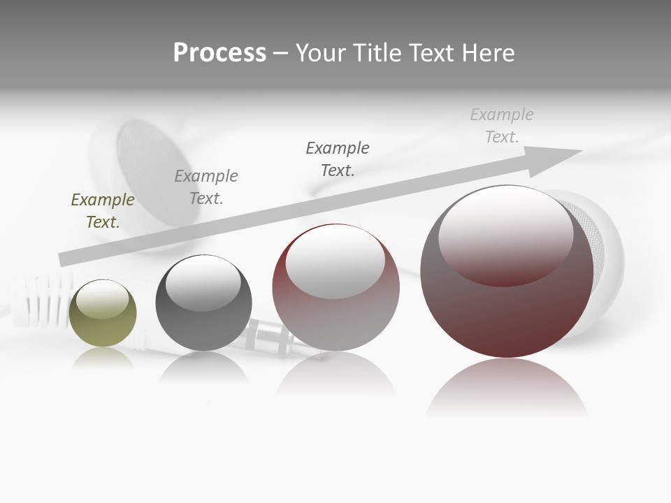 Closeup Pod Cast White PowerPoint Template