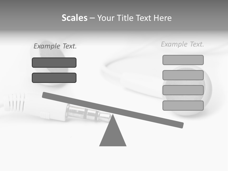 Closeup Pod Cast White PowerPoint Template