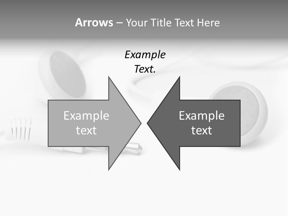 Closeup Pod Cast White PowerPoint Template