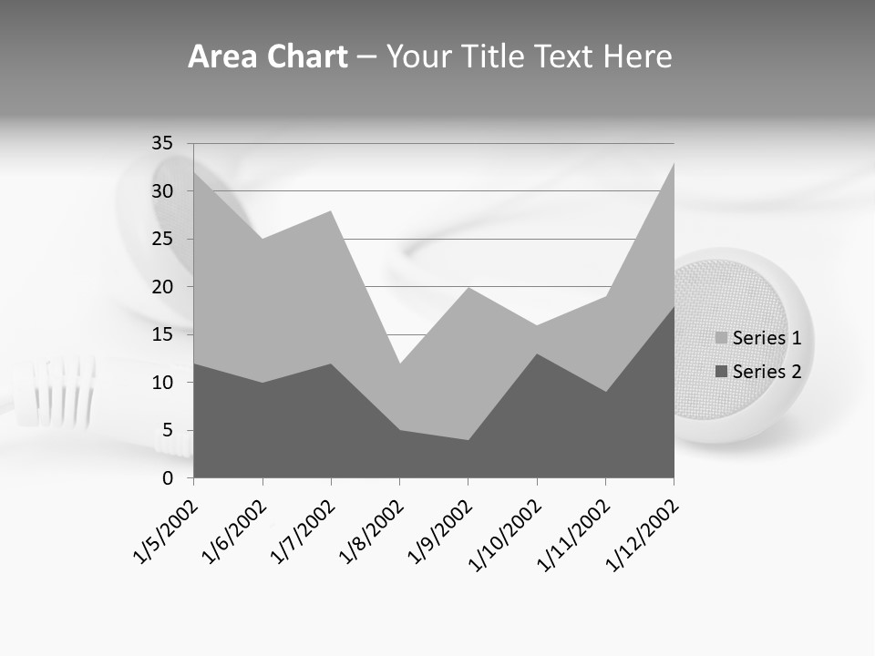 Closeup Pod Cast White PowerPoint Template