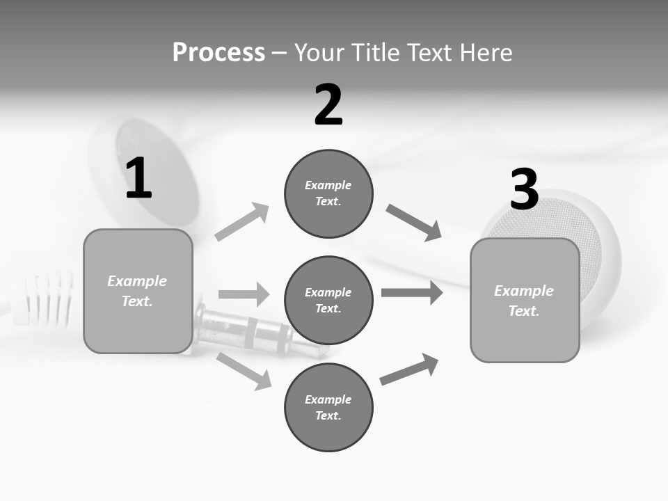 Closeup Pod Cast White PowerPoint Template