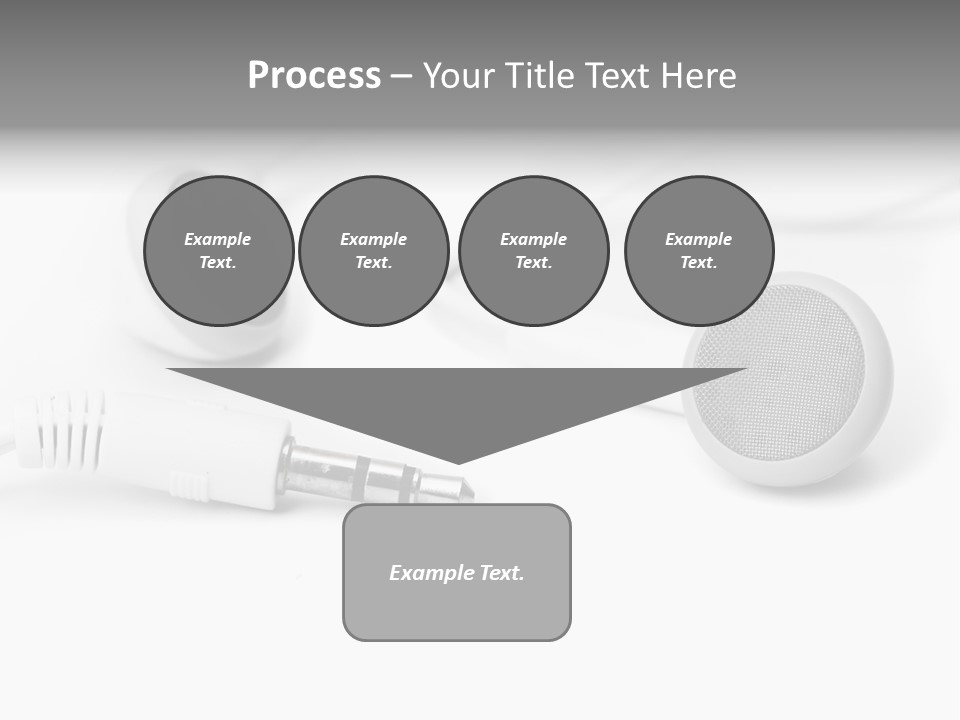 Closeup Pod Cast White PowerPoint Template
