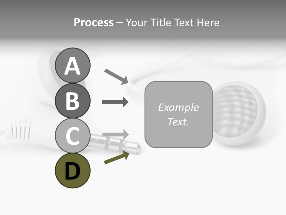 Closeup Pod Cast White PowerPoint Template