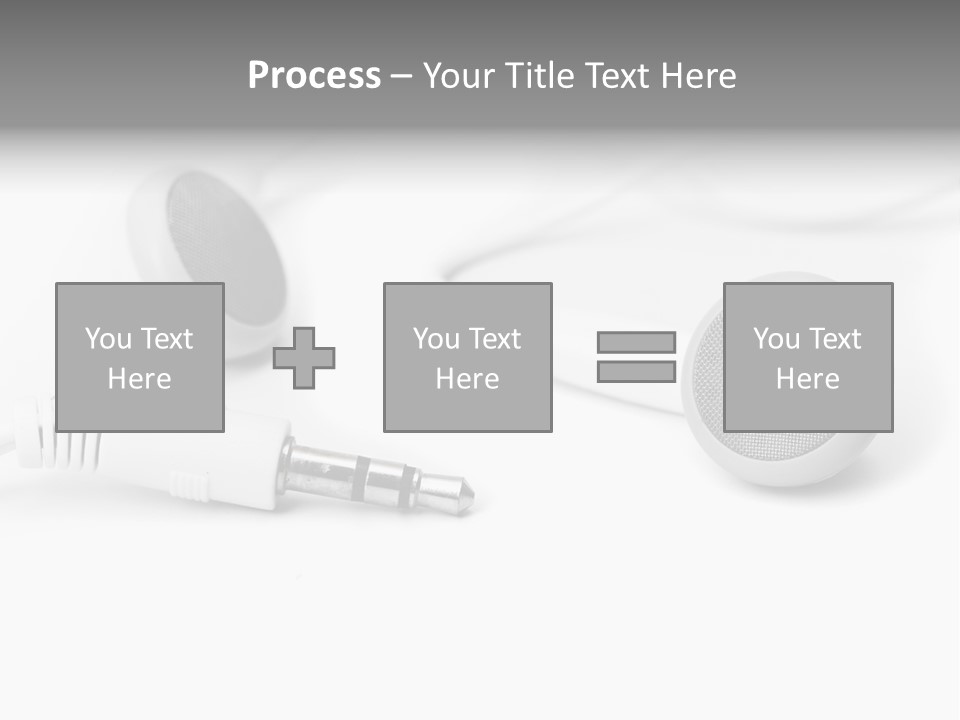 Closeup Pod Cast White PowerPoint Template