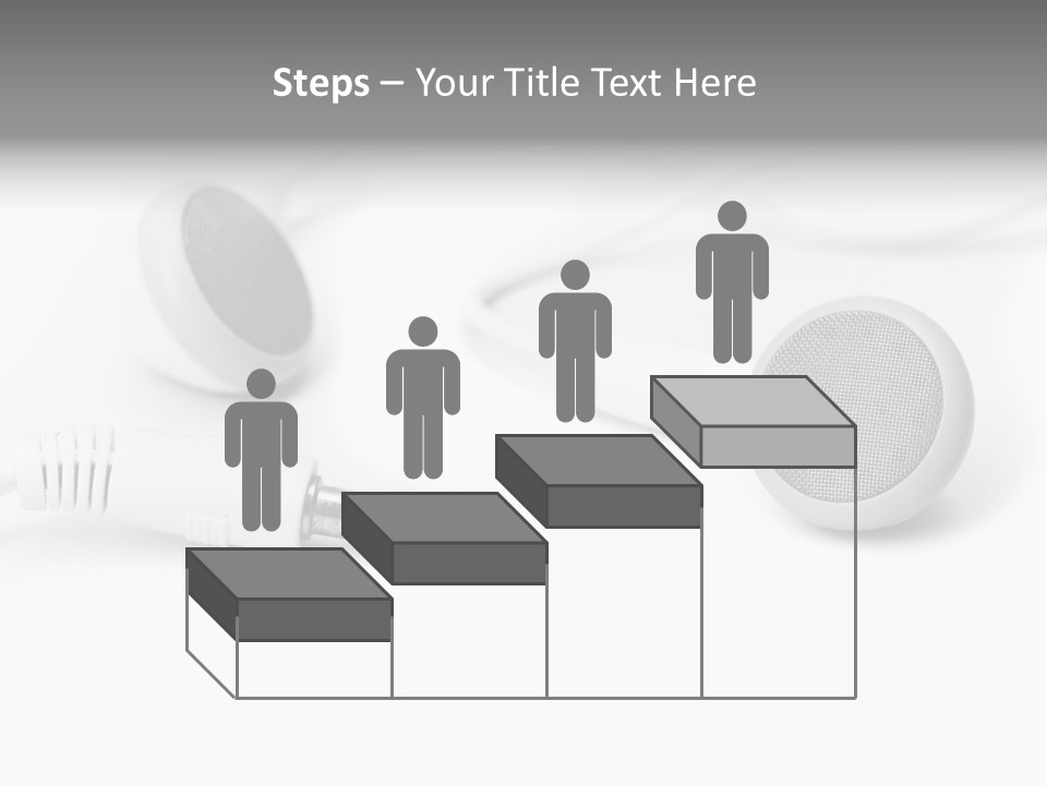 Closeup Pod Cast White PowerPoint Template