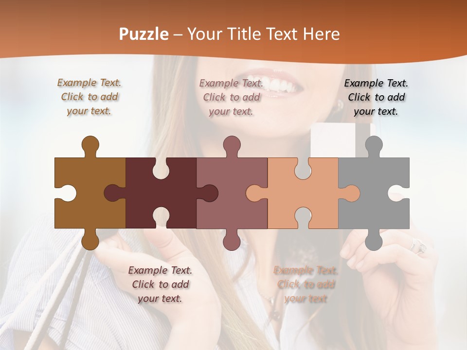 Store Customer Shopaholic PowerPoint Template