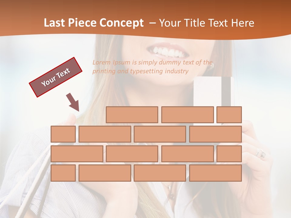 Store Customer Shopaholic PowerPoint Template