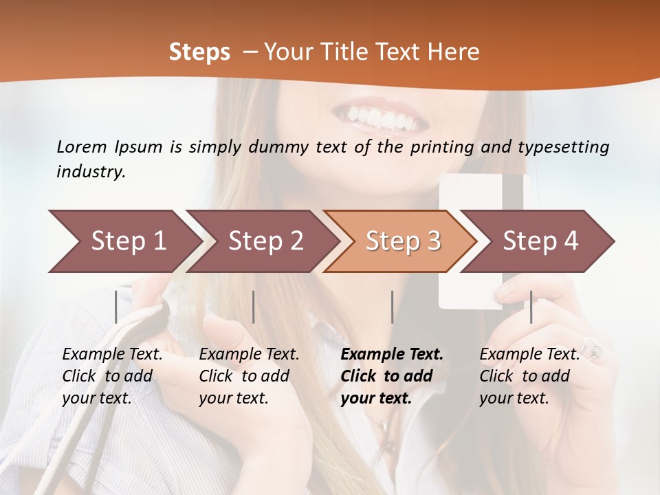 Store Customer Shopaholic PowerPoint Template
