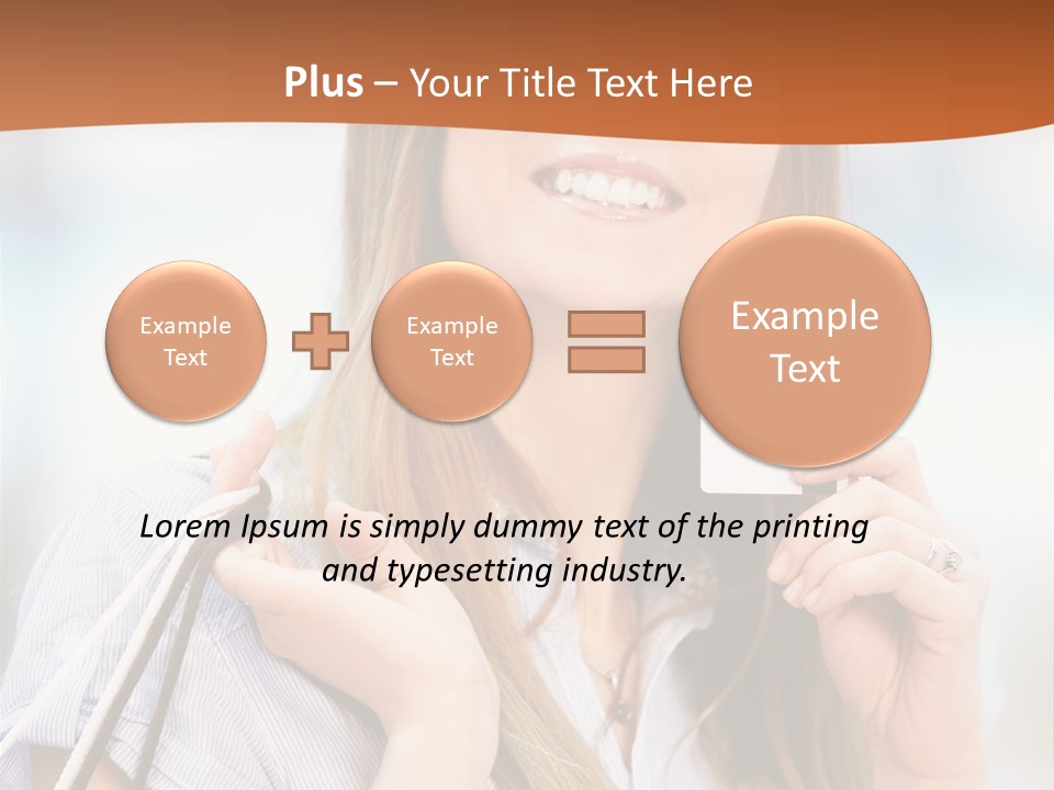 Store Customer Shopaholic PowerPoint Template