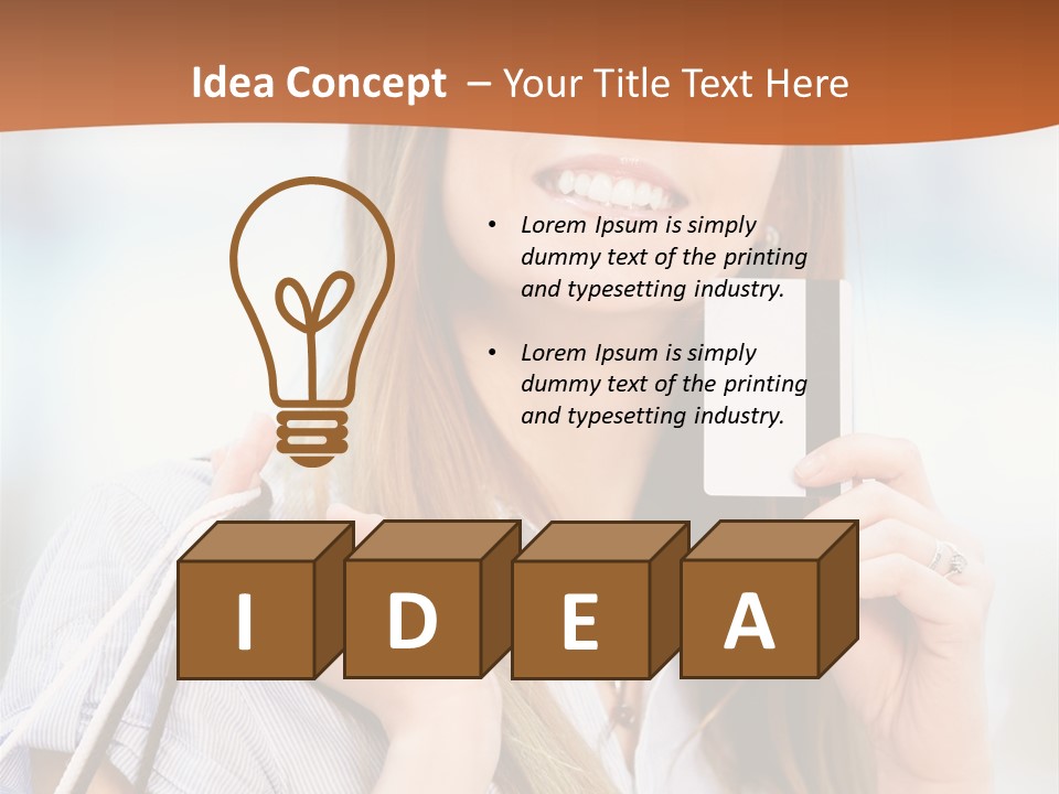 Store Customer Shopaholic PowerPoint Template