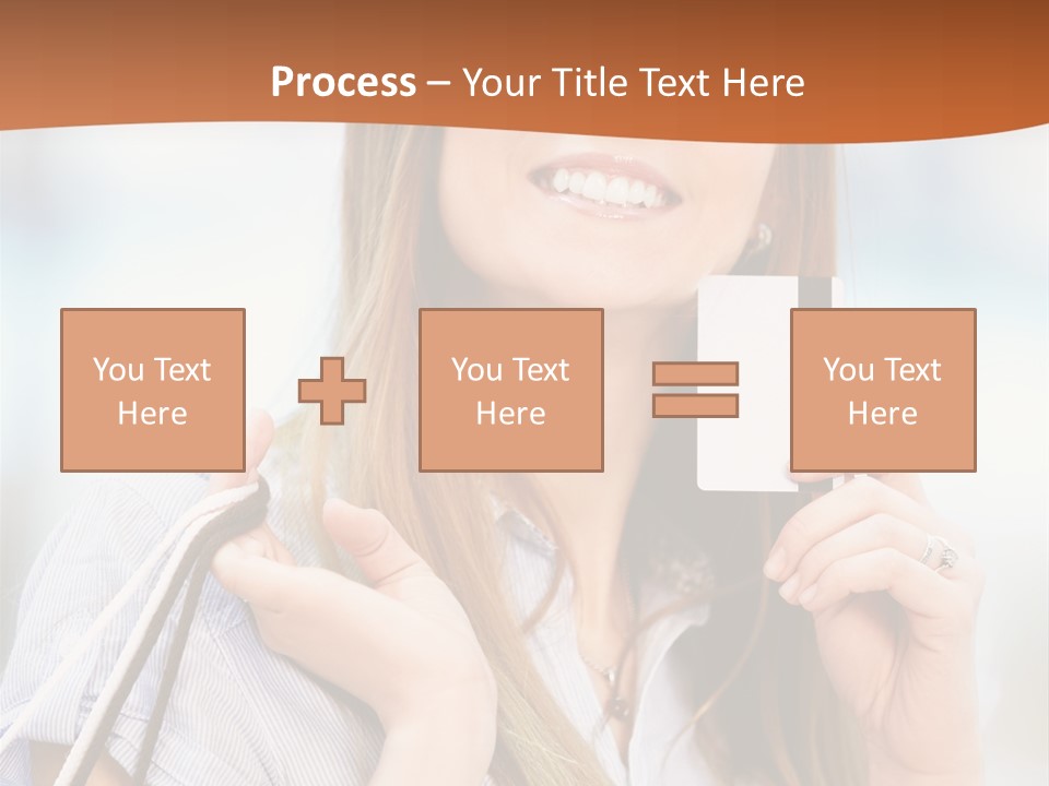 Store Customer Shopaholic PowerPoint Template