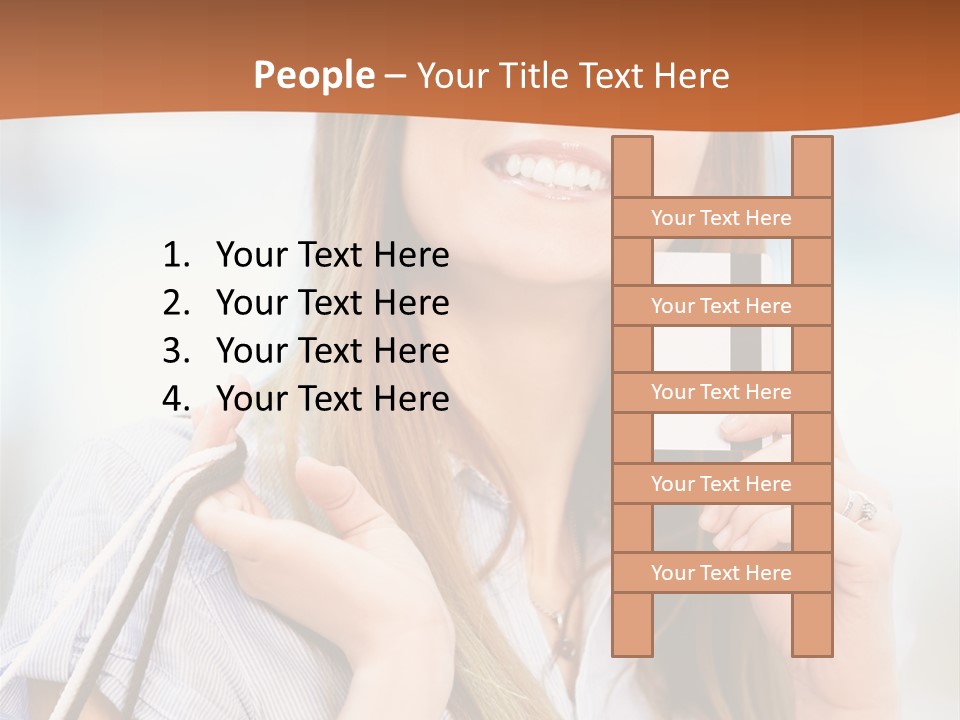 Store Customer Shopaholic PowerPoint Template