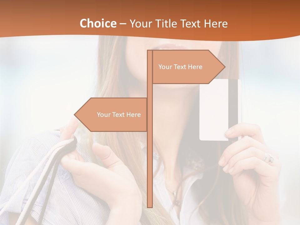 Store Customer Shopaholic PowerPoint Template